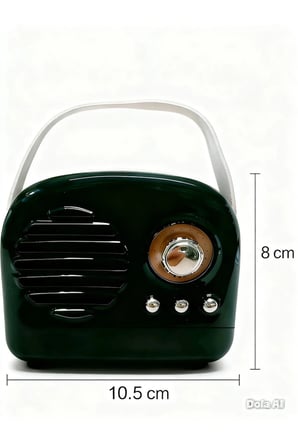 Radyo Bluetooth Hoparlör - Yeşil
