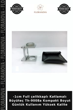 -1cm Full çelikkaplı Katlamalı Büyüteç Th-9008a Kompakt Boyut Günlük Kullanım Yüksek Kalite