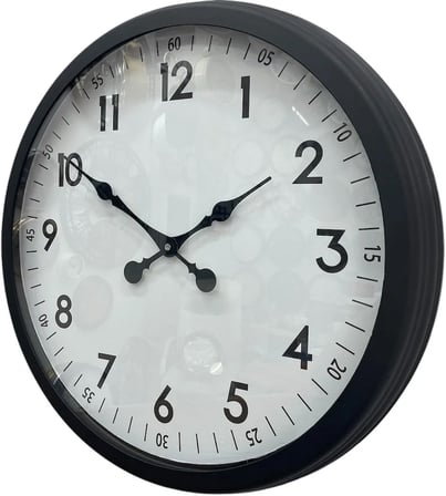 60 cm Siyah Dekoratif Metal Duvar Saati iegxx