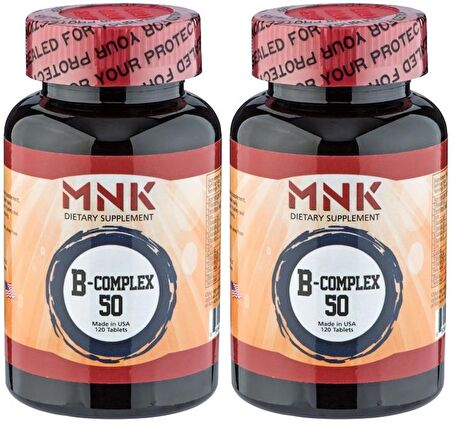 Mnk Vitamin B Complex 50 2x120 Tablet B Vitamini Kompleks
