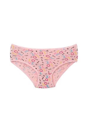 Premium Kız Çocuk Pamuklu Renkli Baskılı Külot 6'lı Paket Yumuşak Doku Lastikli Tasarım Esnek Yapı