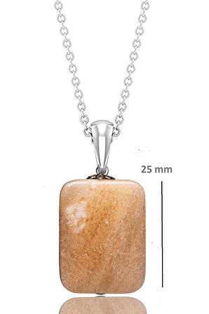 Sertifikalı Gerçek Güneş Taşı Kolye - 1.kalite