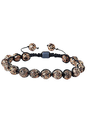 Sertifikalı Doğal Volkanik Yanardağ Tüfü Lav Taşı Bileklik