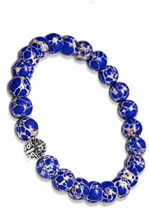 Sertifikalı Gümüş Aparatlı Mavi Varisit Taşı Bileklik