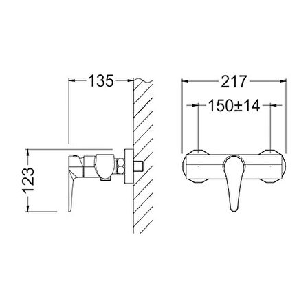 Bocchi Lete 1006-0022 Gümüş Banyo Bataryası