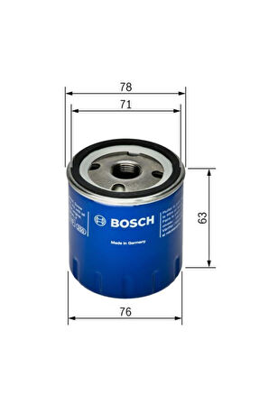 Bosch F026407022 0986tf0148 Yağ Filtresi Clıo Iıı-fluence-logan-kng-mgn Iı-ııı-lgn 1.5dcı-1