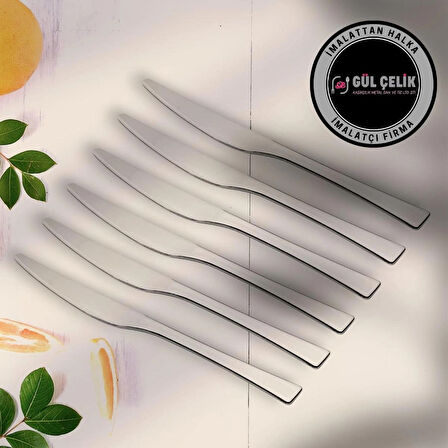 Yemek Bıçağı 12 Parça 12 Kişilik 18/0 Kalite 3 MM Kalınlık