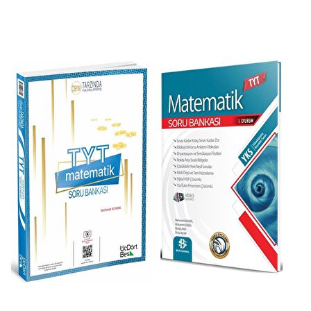 Üç Dört Beş TYT Matematik ve Bilgi Sarmal TYT Matematik Soru Bankası 2 Kitap Set