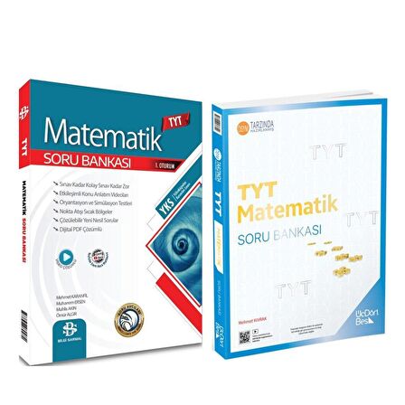 Üç Dört Beş TYT Matematik ve Bilgi Sarmal TYT Matematik Soru Bankası 2 Kitap Set