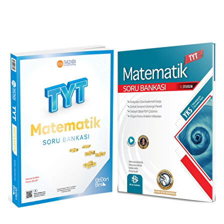 Üç Dört Beş TYT Matematik ve Bilgi Sarmal TYT Matematik Soru Bankası 2 Kitap Set