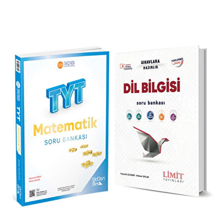Üç Dört Beş TYT Matematik Soru Bankası ve Limit TYT Dil Bilgisi Soru Bankası 2 Kitap Set
