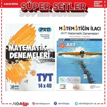 Yayın Denizi TYT ve Acil AYT Matematik Deneme Seti 2 Kitap