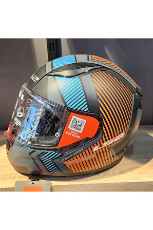 RAPİD 2 EXTRA MAT GRİ NEON TURUNCU KAPALI KASK