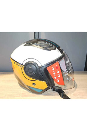 AİRFLOW 2 SOLİD COVER SİYAH BEYAZ GOLD ÇENESİZ KASK