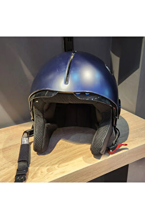 MAT MAVİ ÇENESİZ KASK