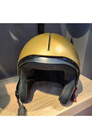 MAT GOLD ÇENESİZ KASK