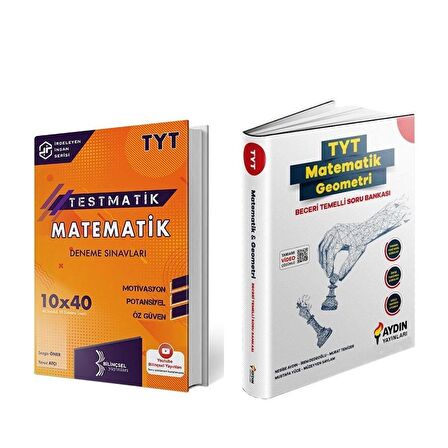 Aydın TYT Beceri Temelli Matematik Geometri Soru ve Bilinçsel Matematik Deneme Seti 2 Kitap