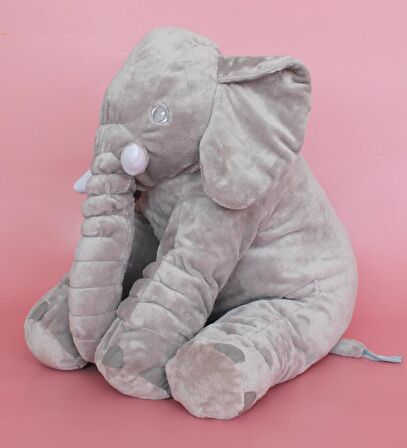 Uyku Arkadaşım Peluş Fil - Büyük Yumuşacık (75 cm)-Sevgiliye HEDİYE