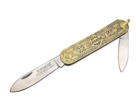 Trabzon Sürmene 013 Geleneksel Hediyelik Çakı 14 cm - Metal Saplı