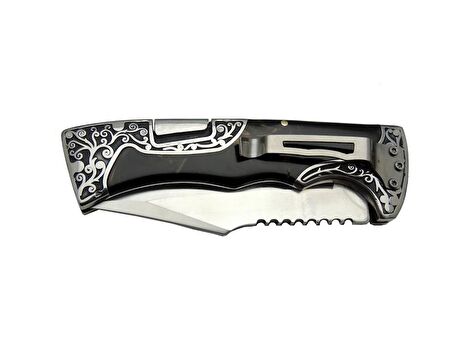 Columbia A3157B Av / Kamp Çakı 23 cm - Kahverengi Sedef İşlemeli Saplı