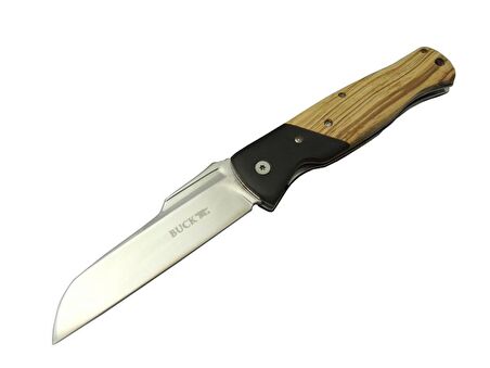 Buck Knives BK-016ZBR Kamp Çakı 23 cm - Ahşap Saplı, Kılıflı, Kutulu, Kemerllikli