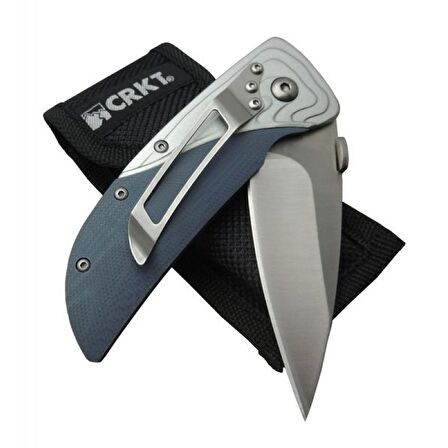 CRKT CR 0088 BL Kamp Çakı 18 cm - Otomatik, Kılıflı, Kutulu
