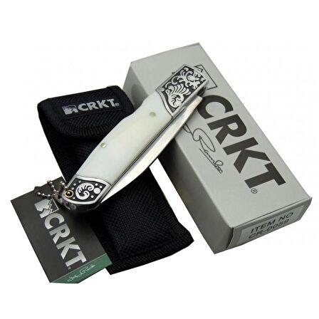 CRKT CR 0144 WY Kamp Çakı 20 cm - Sedef Saplı, Kılıflı, Kutulu