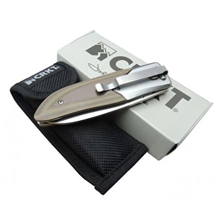 CRKT CR 0145 Kamp Çakı 18 cm - Ahşap Saplı, Kılıflı, Kutulu