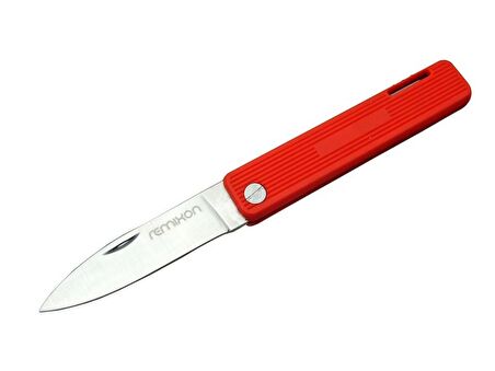 Remixon K200RED Kamp / Bahçe Çakı Kırmızı 18 cm - Manuel, Plastik Sap