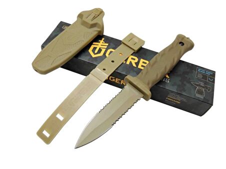 Gerber Knives S30V Haki Av Bıçağı 22cm - Testere Detaylı, Kılıflı