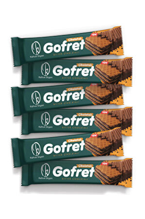 Bitter Çikolatalı Gofret 30 gr - 6'lı Paket