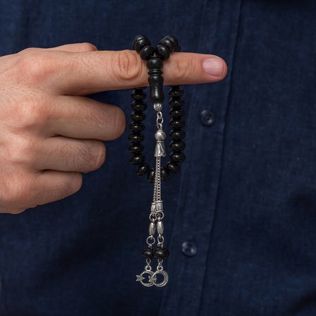 Metal Püsküllü Rondela Kesim 6,5 x 9,5 mm Rus Oltusu Tesbih