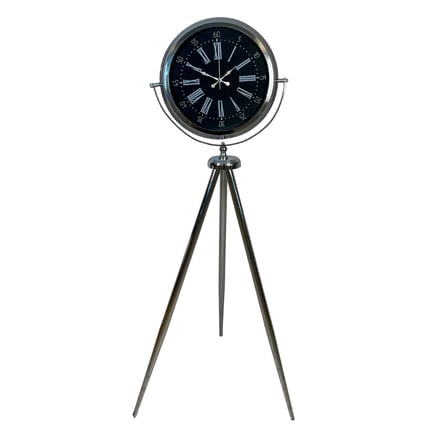 Krom İhtişam 150 x 45 Cm Metal Tripod Ayaklı Saat iegxx