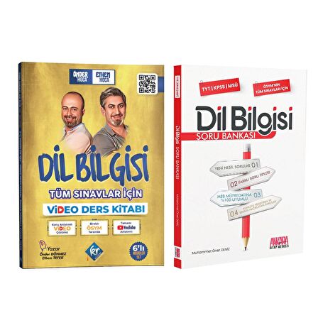 Kr Akademi Önder Hoca ve Ethem Hoca Dil Bilgisi Video Konu ve AKM Dil Bilgisi Soru Bankası Seti