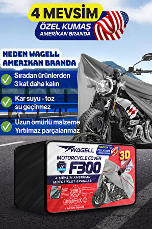 Altai Tank S50  Amerikan Fitilli Motosiklet Brandası Çadır Örtü - Miflonlu