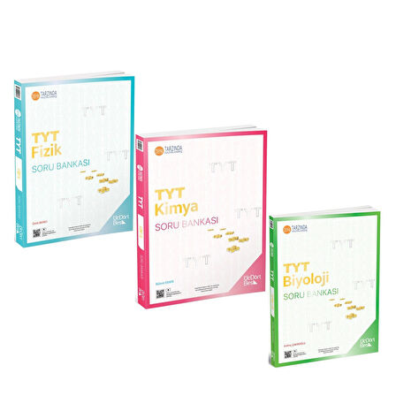 Üç Dört Beş TYT Fizik Kimya Biyoloji Soru Bankası 3 Kitap Set