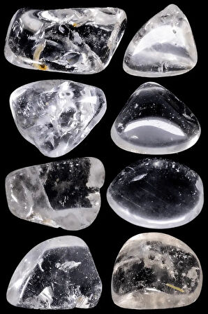 Sertifikalı Gerçek Kristal Kuvars Taşı Kütle - 4 Adetli