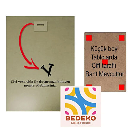 Bedeko Kumsal ve Gün Batımı Mdf Tablo