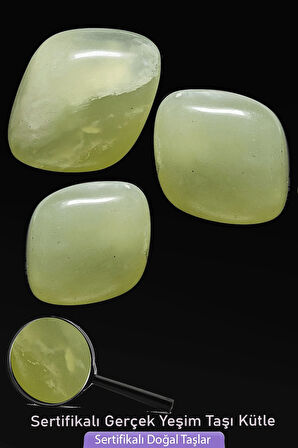 Sertifikalı Gerçek Doğal Jade  - Yeşim Taşı Kütle