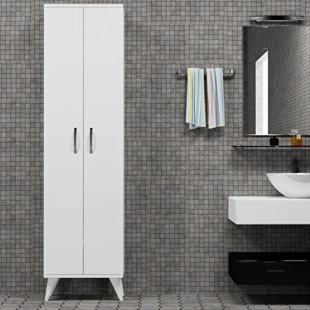 2 Kapılı 49cm Banyo Dolabı Beyaz - BDL0101