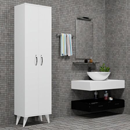 2 Kapılı 49cm Banyo Dolabı Beyaz - BDL0101