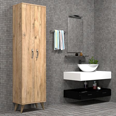 2 Kapılı 49cm Banyo Dolabı Çam - BDL0102