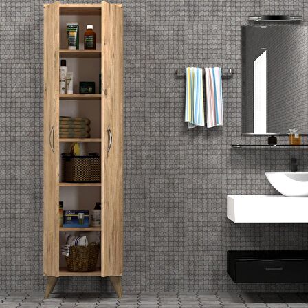 2 Kapılı 49cm Banyo Dolabı Çam - BDL0102