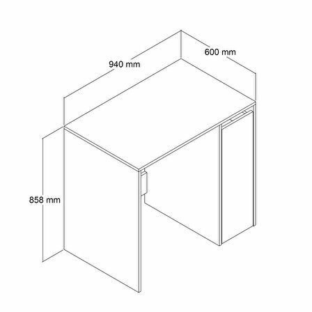 Atlas Çekmeceli Raflı Çamaşır Makinası Dolabı Çam Beyaz - BDL0503