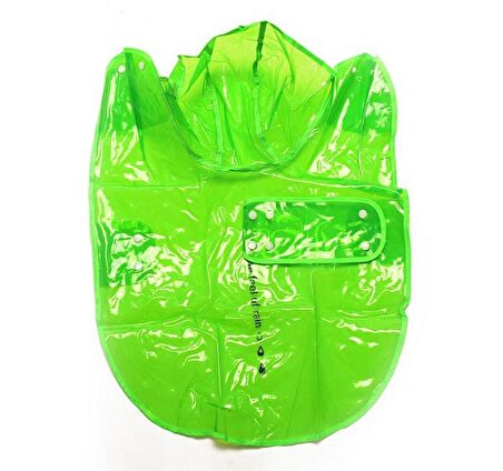 Köpek Küçük ve Orta Irk Yağmurluk Otso Şeffaf Yeşil