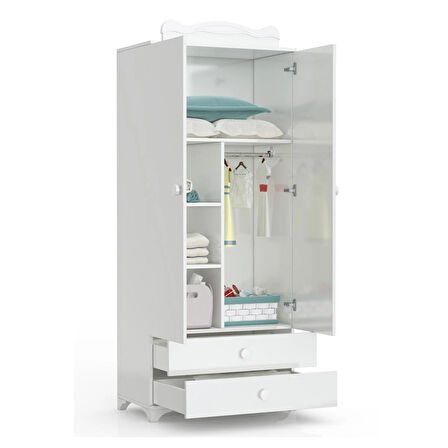 PATİKO BABYSUN BDLP 058 2 KAPILI 2 ÇEKMECELİ DOLAP