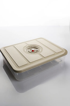 3'lü Zaman ve Tarih  Göstergeli Buzluk % Dipfriz Saklama Kabı