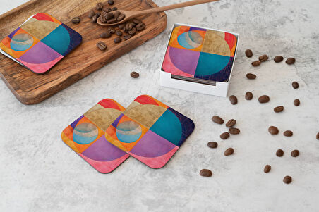 Dekoratif Bardak Altlığı Circle Design 92