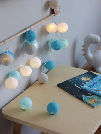  Sky Blue Işıklı Top Aydınlatma