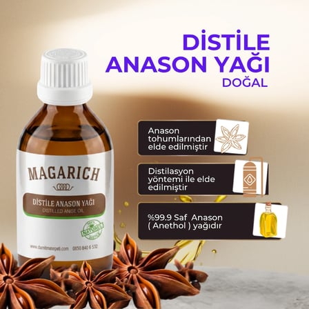 Magarich Distile Anason Yağı 100 ML